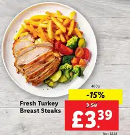 Lidl Fresh Turkey Breast Steaks offer