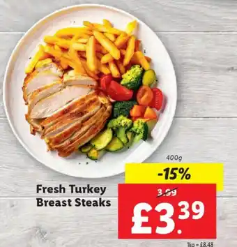 Lidl Fresh Turkey Breast Steaks offer