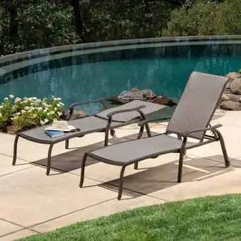 Costco SunVilla Preston Woven Chaise Lounge, 2 Pack offer