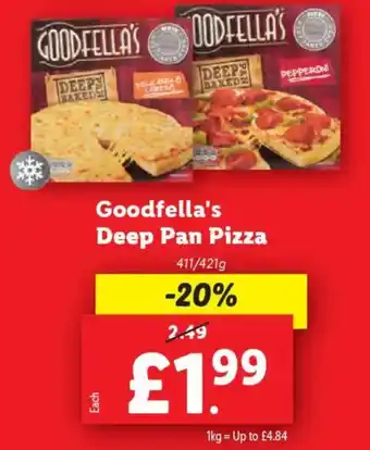 Lidl Goodfella's Deep Pan Pizza offer