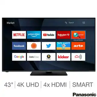 Costco Panasonic 43HX580BZ 43 Inch 4K Ultra HD Smart TV offer