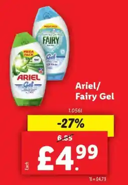 Lidl Ariel/ Fairy Gel offer