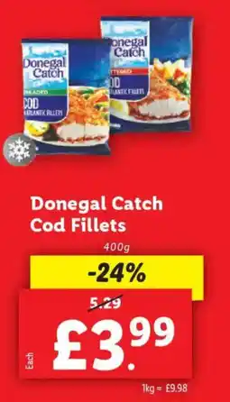 Lidl Donegal Catch Cod Fillets offer