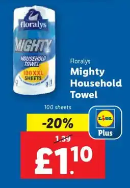 Lidl Floralys Mighty Household Towel offer