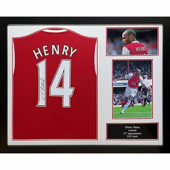 Costco Thierry Henry Signed Framed Arsenal Football Shirt offer