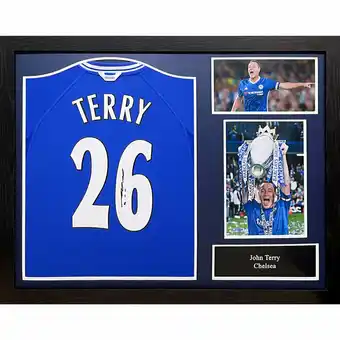Costco John Terry Signed Framed #26 Chelsea Football Shirt offer
