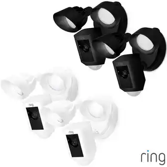 Costco Ring Hardwired Floodlight Cam Plus - 2 pack, in 2 Colours offer