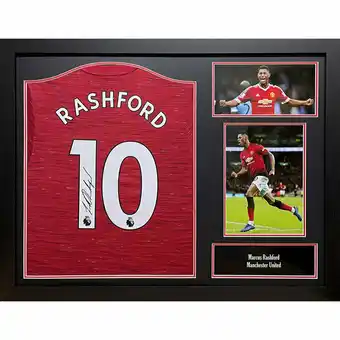 Costco Marcus Rashford Signed Framed Manchester United Football Shirt offer