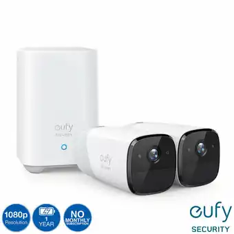 Costco eufyCam 2 1080p - 2 Camera Kit with HomeBase 2 offer
