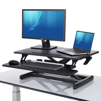 Costco Seville Classics Airlift Pro Pneumatic Sit-to-Stand Desk Riser offer