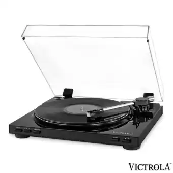 Costco Victrola Pro VPRO-3100-BLK-EU Semi-Automatic Record Player with 2-Speed Turntable in Black offer