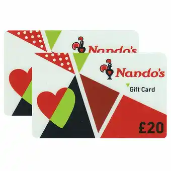 Costco £40 Nando's Gift Cards Multipack (2 x £20) offer