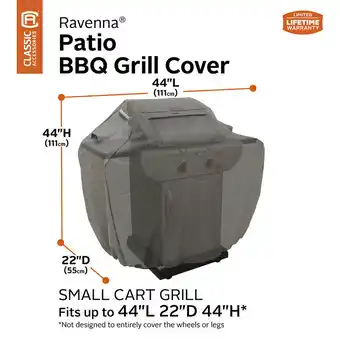 Costco Classic Accessories Ravenna Small Barbecue Grill Cover 44" (111cm) offer