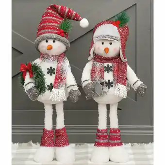 Costco 26 Inch (68cm) Plush Snowmen Greeters Set of 2 offer
