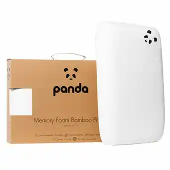 Costco Panda Memory Foam Pillow with Bamboo Cover offer