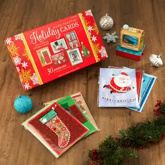 Costco Hand Crafted Christmas Cards - 30 Pack Assortment offer