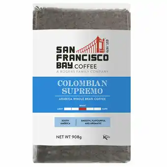 Costco San Francisco Bay Colombian Supremo Whole Bean Coffee, 908g offer