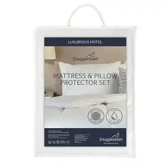 Costco Snuggledown Luxurious Hotel Mattress & Pillow Protector Set in 4 Sizes offer