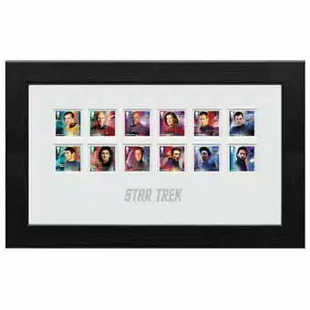 Costco Star Trek Framed Royal Mail® Collectable Stamps offer