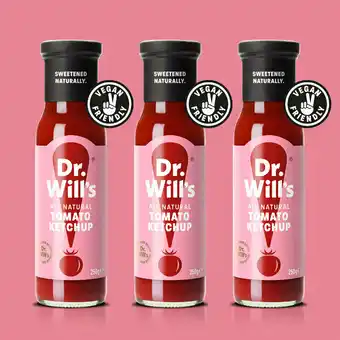 Costco Dr Will's All Natural Tomato Ketchup, 3 x 250ml offer