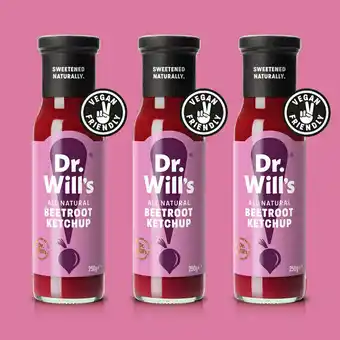 Costco Dr Will's All Natural Beetroot Ketchup, 3 x 250ml offer