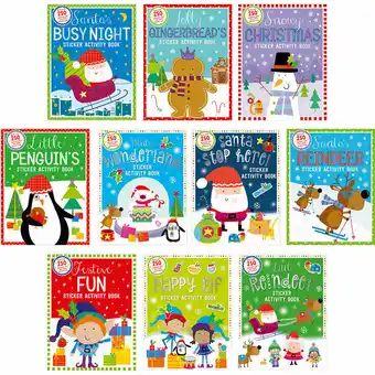 Costco Christmas Sticker Activity 10 Book Set (3+ Years) offer