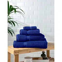 Asda George Home Dazzling Blue Supersoft Cotton Bath Towel offer