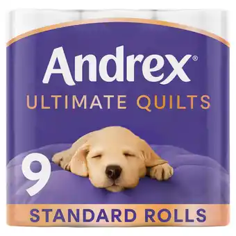 Iceland Andrex Ultimate Quilts Toilet Tissue 9 Rolls offer