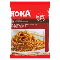 Iceland Koka Black Pepper Fried Noodles 85g offer