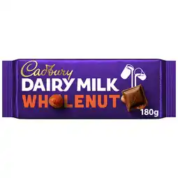 Iceland Cadbury Dairy Milk Wholenut Chocolate Bar 180g offer