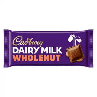 Iceland Cadbury Dairy Milk Wholenut Chocolate Bar 180g offer