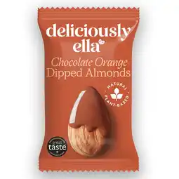 Morrisons Deliciously Ella Chocolate Orange Dipped Almonds 27g offer