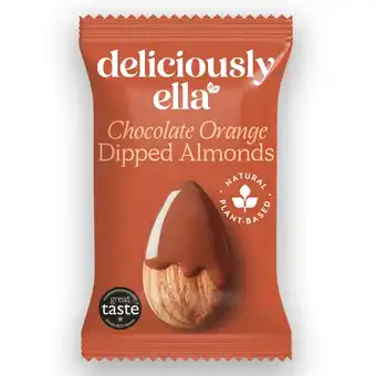 Morrisons Deliciously Ella Chocolate Orange Dipped Almonds 27g offer