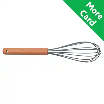 Morrisons Nutmeg Home Wood & Silicone Whisk offer