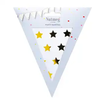 Morrisons Nutmeg Gold Star Party Bunting offer