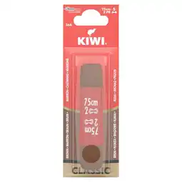 Morrisons Kiwi Shoe Classic Round Lace Brown 75cm offer