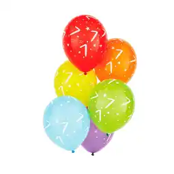 Morrisons Nutmeg Multicoloured Number Latex Balloon no 7 offer