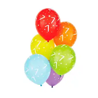 Morrisons Nutmeg Multicoloured Number Latex Balloon no 7 offer