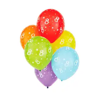 Morrisons Nutmeg Multicoloured No.8 Latex Balloon offer