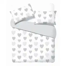 Morrisons Nutmeg Easy Care Artisan Heart Duvet Set King offer