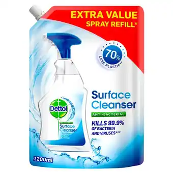 Morrisons Dettol Surface Cleaner Extra Value Spray Refill offer