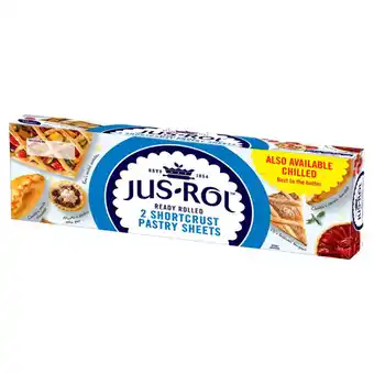 Morrisons Jus-Rol Frozen Shortcrust Pastry Ready Rolled Sheets offer