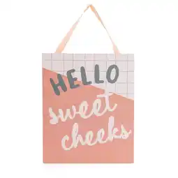 Morrisons Morrisons Wooden Plaque Sweet Cheeks offer