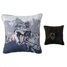 Morrisons Nutmeg Home Dino Cushion 40 x 40cm offer