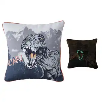 Morrisons Nutmeg Home Dino Cushion 40 x 40cm offer