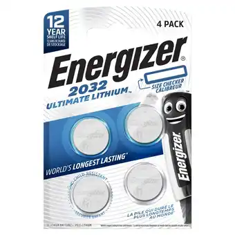 Morrisons Energizer Cr2032 Lithium Batteries offer