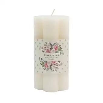 Morrisons Nutmeg Home Floral Shaped Candle Cream offer