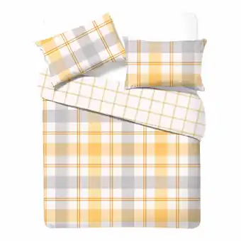 Morrisons Nutmeg Home Easy Care Country Check Duvet Set King offer