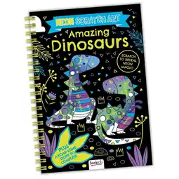 Morrisons Bookoli Amazing Dinosaurs Neon Scratch Art Fun offer