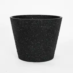 Morrisons Nutmeg Concrete Look Planter - Black - Small offer